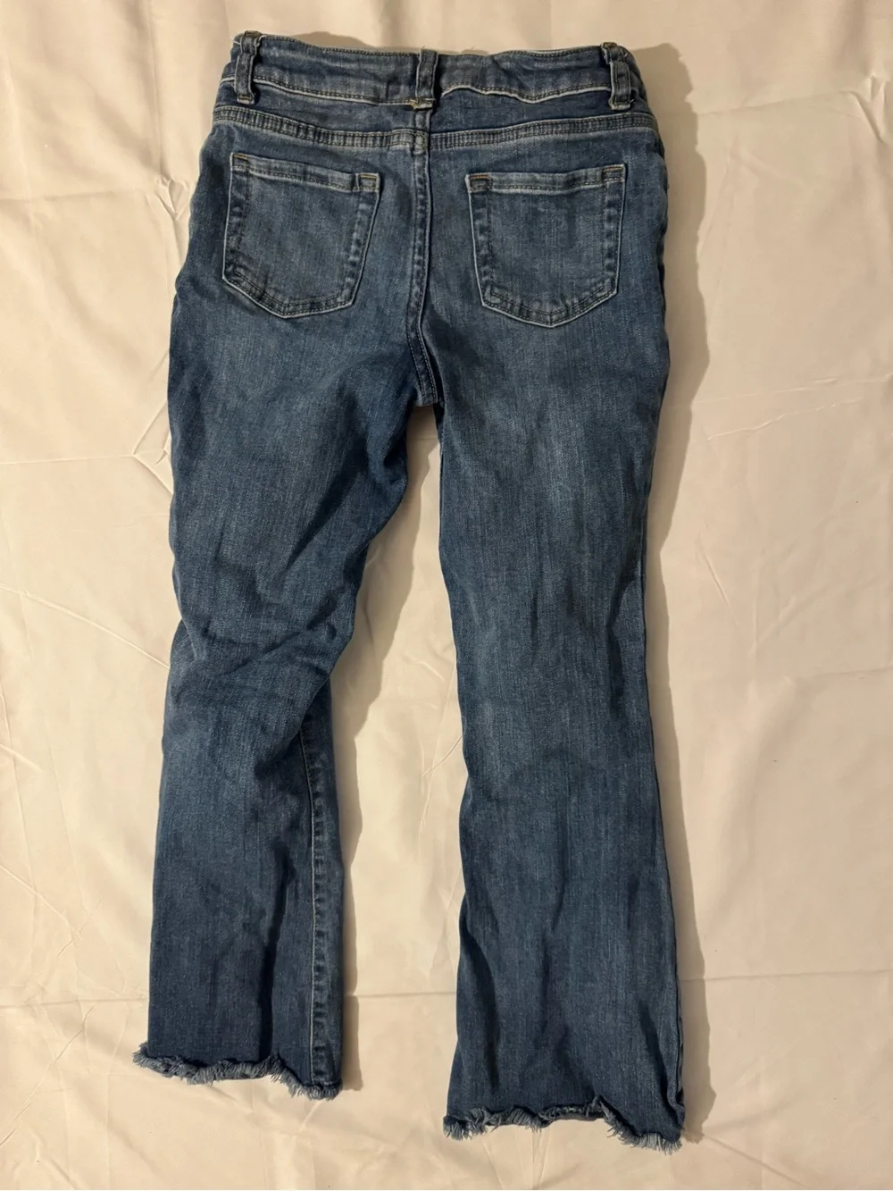Cat & Jack Blue Flare Jeans with Distressed Knee
